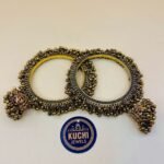 Indian Golden Metal Jhumki Bracelet Pair