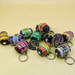 Multi Color Dholki Key Chain