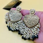 Short Pearls Multi Color Golden Earrings