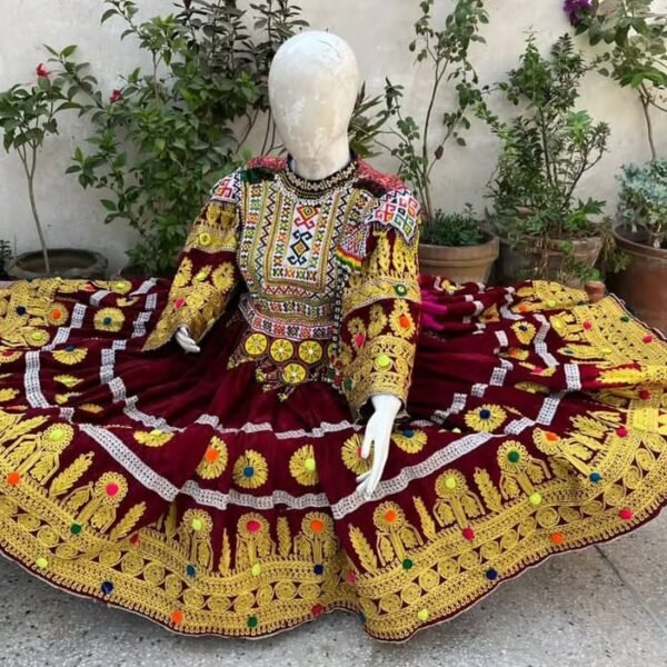Vintge Afghan Dresses Handmade Work