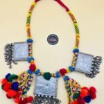 Vintae Pendant Multi Color Afghani Necklace