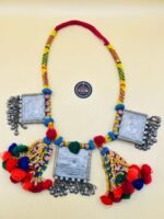 Vintae Pendant Multi Color Afghani Necklace