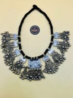 Multi Vintage Pendants Black Beads Kuchi Necklace - Image 2