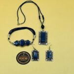 Lapiz Stone Necklace Set