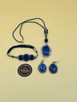Lapiz Stone Necklace Set - Image 2