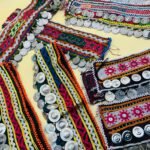 Afghani Vintage Dress Cuff Pair Variable, Traditional, Handmade