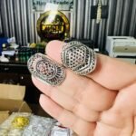 Oxidized Silver Ring Carving Design