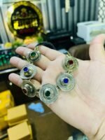 Turkman Multi Stone Button Choker (One Piece) - Image 2