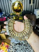 Golden Metal And Old Coins Necklace - Image 3