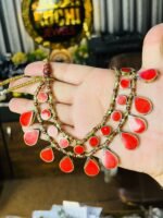 Two Line Stone Signature Afghani Necklace - Image 4
