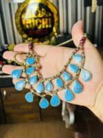 Two Line Stone Signature Afghani Necklace - Image 2