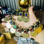 Golden Coins And Multi Beads Necklace Set