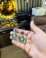 Turkman Trendy Round Stylish Earrings - Image 4