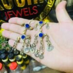 Vintage Chain Earrings With Stone