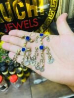 Vintage Chain Earrings With Stone