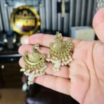 Golden Swan Pearl Drop Earrings