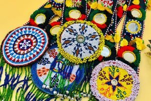 Handmade Beaded Medallion Long Necklace (2)