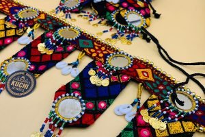 Multi Color 5 Patches Fabric Belt For Women Dress (3)